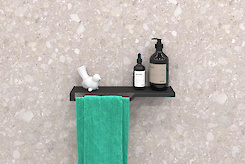 Полка В-3 для ванной комнаты 400мм, черный