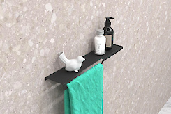 Полка В-3 для ванной комнаты 500мм, черный