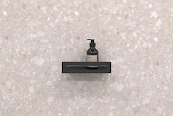 Полиця В-4 для ванної кімнати 250мм, чорний