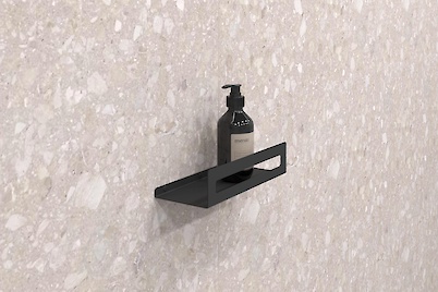 Полиця В-4 для ванної кімнати 250мм, чорний