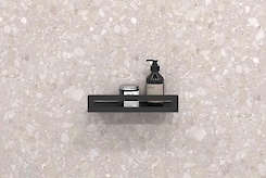 Полиця В-4 для ванної кімнати 300мм, чорний