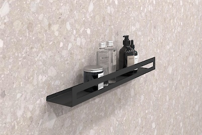 Полиця В-4 для ванної кімнати 600мм, чорний