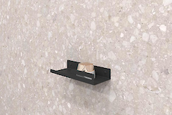 Полиця В-5 для ванної кімнати 250мм, чорний