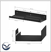 Полка В-5 для ванной комнаты 300мм, черный