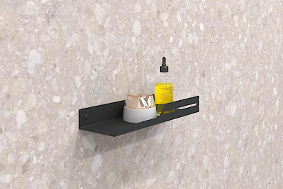 Полиця В-5 для ванної кімнати 300мм, чорний