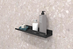 Полка В-5 для ванной комнаты 400мм, черный