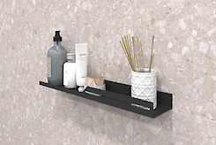 Полиця В-5 для ванної кімнати 500мм, чорний