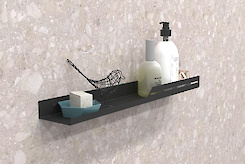 Полиця В-5 для ванної кімнати 600мм, чорний