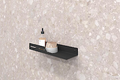 Полиця В-6 для ванної кімнати 300мм, чорний