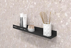 Полиця В-6 для ванної кімнати 500мм, чорний