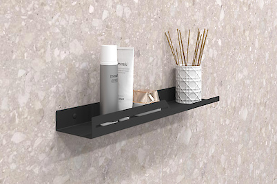 Полиця В-6 для ванної кімнати 500мм, чорний