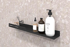 Полка В-6 для ванной комнаты 600мм, черный