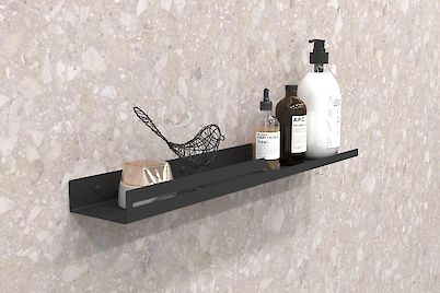 Полиця В-6 для ванної кімнати 600мм, чорний