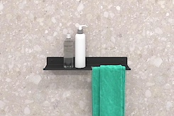 Полиця В-7 для ванної кімнати 400мм, чорний