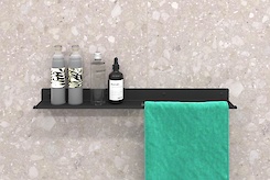 Полиця В-7 для ванної кімнати 600мм, чорний