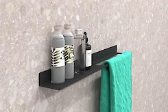 Полиця В-7 для ванної кімнати 600мм, чорний