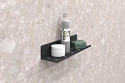 Полиця В-8 для ванної кімнати 300мм, чорний