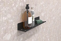 Полиця В-8 для ванної кімнати 400мм, чорний