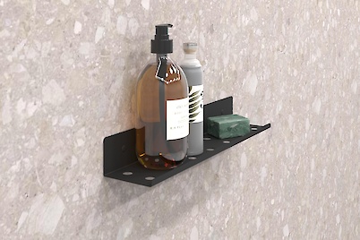 Полиця В-8 для ванної кімнати 400мм, чорний