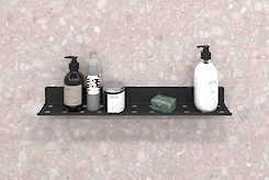 Полиця В-8 для ванної кімнати 600мм, чорний