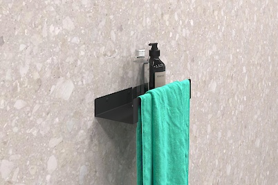 Полиця В-9 для ванної кімнати 300мм, чорний