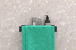 Полка В-9 для ванной комнаты 400мм, черный