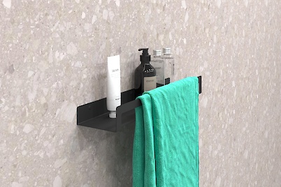 Полиця В-9 для ванної кімнати 500мм, чорний