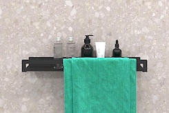 Полиця В-9 для ванної кімнати 600мм, чорний