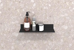 Полиця В-10 для ванної кімнати 400мм, чорний