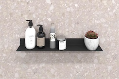 Полиця В-10 для ванної кімнати 600мм, чорний