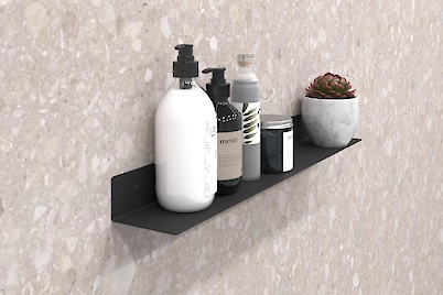 Полиця В-10 для ванної кімнати 600мм, чорний