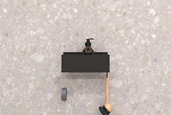 Полиця В-11 для ванної кімнати 250мм, чорний