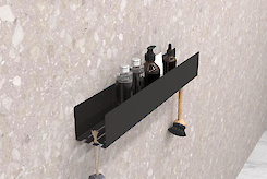 Полиця В-11 для ванної кімнати 600мм, чорний