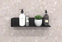 Полиця В-12 для ванної кімнати 500мм, чорний