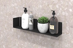 Полиця В-12 для ванної кімнати 500мм, чорний