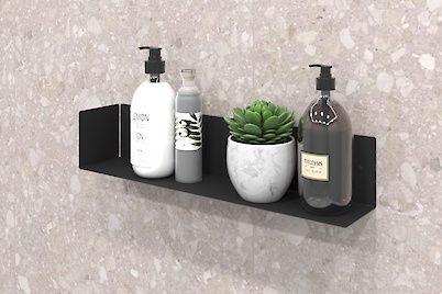 Полиця В-12 для ванної кімнати 500мм, чорний