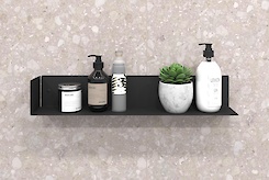 Полиця В-12 для ванної кімнати 600мм, чорний