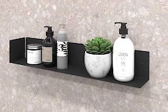 Полиця В-12 для ванної кімнати 600мм, чорний