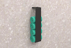 Тримач для рушників вертикальний В-14 500мм, чорний