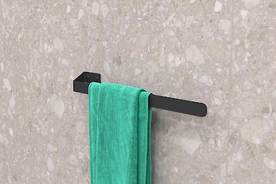 Тримач для рушника В-16, чорний