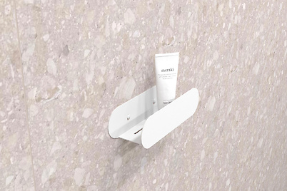 Полиця В-1 для ванної кімнати 250мм, білий