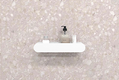 Полиця В-1 для ванної кімнати 400мм, білий