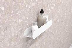 Полиця В-1 для ванної кімнати 400мм, білий