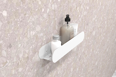 Полка В-1 для ванной комнаты 400мм, белый