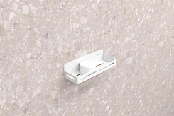 Полиця В-2 для ванної кімнати 250мм, білий