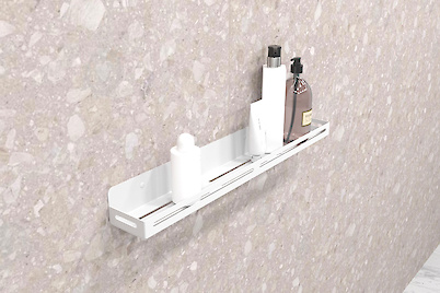 Полиця В-2 для ванної кімнати 600мм, білий