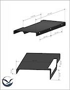 Полка В-3 для ванной комнаты 250мм, белый