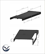 Полка В-3 для ванной комнаты 300мм, белый
