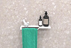 Полка В-3 для ванной комнаты 400мм, белый