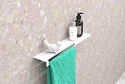 Полка В-3 для ванной комнаты 500мм, белый